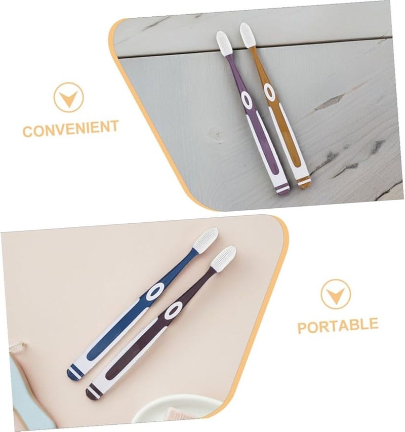 VICASKY 8 قطع فرش أسنان سيليكون بشعيرات ناعمة نانوية للثة الحساسة تنظيف عميق وسهل الحمل للسفر - Image 4