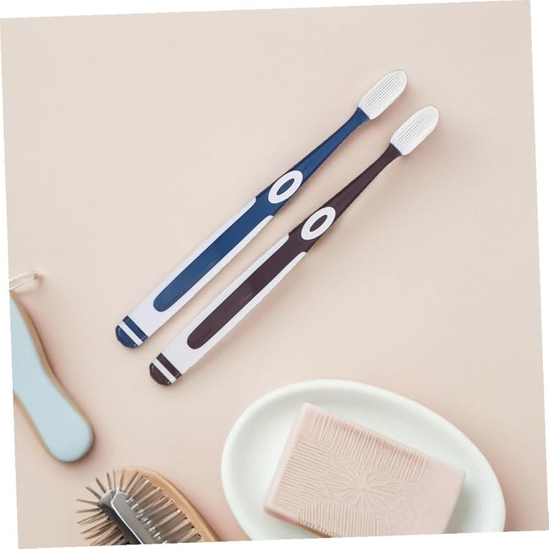 VICASKY 8 قطع فرش أسنان سيليكون بشعيرات ناعمة نانوية للثة الحساسة تنظيف عميق وسهل الحمل للسفر - Image 5