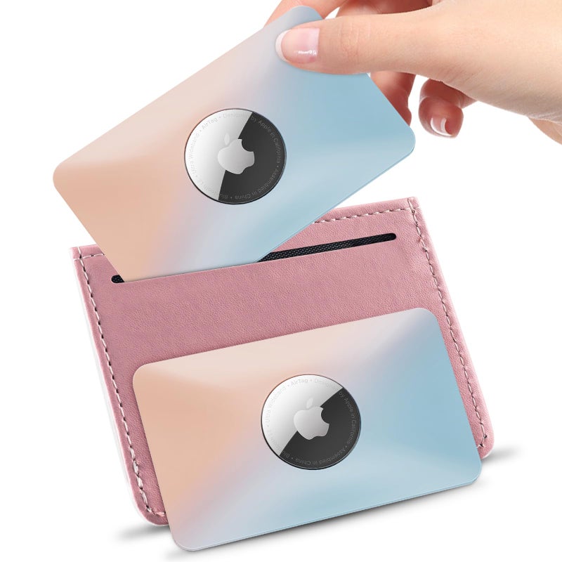 PSRAT Airtag Wallet Holder Card Insert 2 Pack,Ultra Thin Card Case for Apple Airtag,Air tag Card Holder for Purse, Handbag, Backpack Wallet, Clutch Bag | Stays Hidden | Vibrant Colors - Image 1