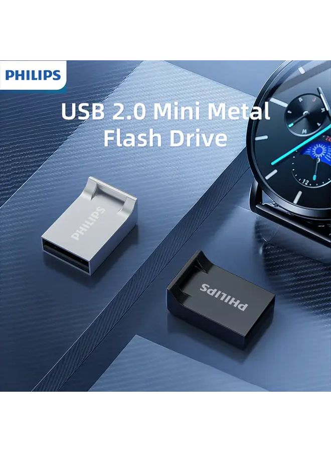 Philips 64GB Gray USB Flash Drive Plug and Play Storage for PC Mac Android iOS - Image 2
