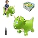 Hot Max HotMax Dinosaur Bouncy Hopper Toys Bouncy Horse for Toddlers Inflatable Ride on Bouncy Animals Bouncing Triceratops for Kids Birthday Gift for 18 Months 2 3 4 Year Old Boy or GirlGreen - Image 2
