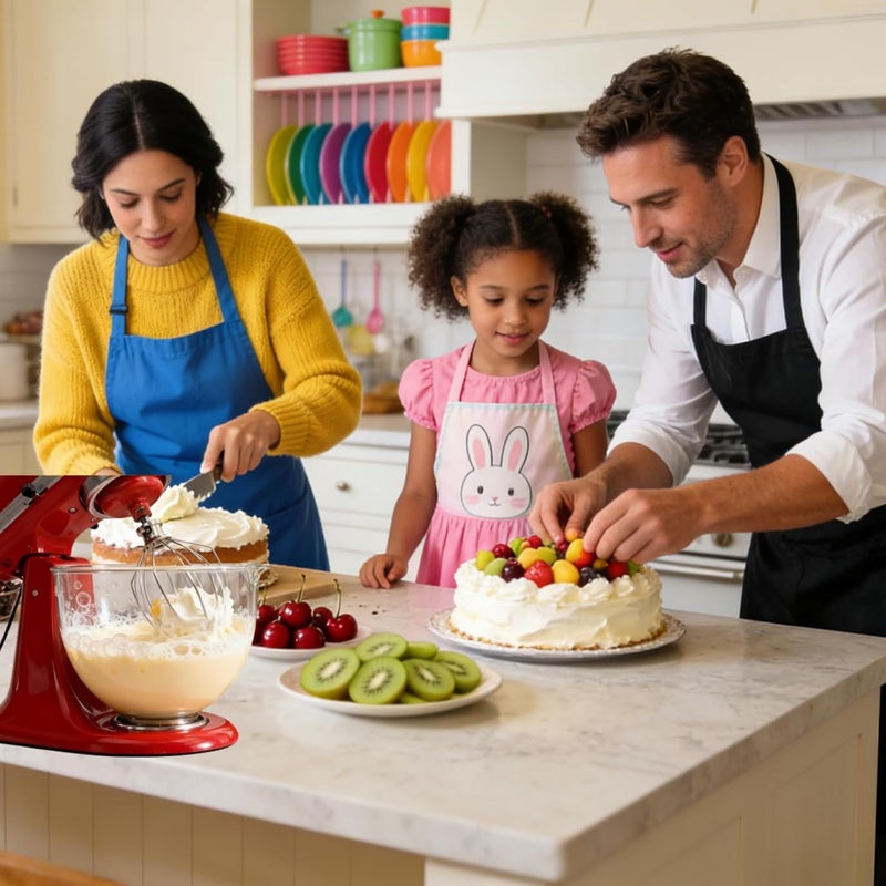 TIZZE خفاقة سلكية K5AWW لخلاط KitchenAid سعة 5 كوارت من نوع رفع الوعاء - ملحق خفق من الفولاذ المقاوم للصدأ بستة أسلاك ثقيل - آمنة للغسيل في غسالة الأطباق لخفق الكريمة والبيض والتزيين وخليط الكيك - Image 5