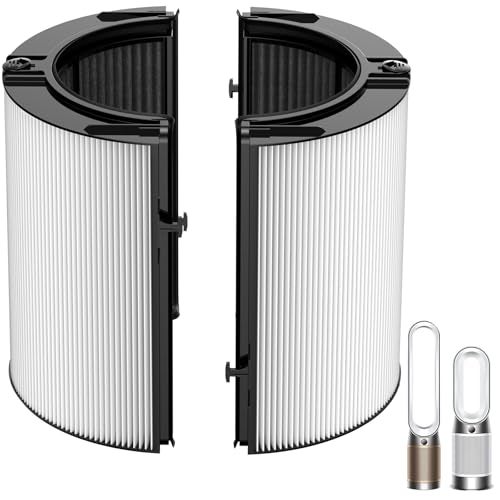 Ecleanfy Upgraded 2-in-1 Replacement Filter Compatible with Dyson TP07 TP10 HP10 TP06 HP06 TP04 HP04 PH02 PH01 PH03 PH04 HP09 TP09 HP07 Air Purifier, 360°Combi Glass H13 True Hepa+ Activated Carbon Filter - Image 1