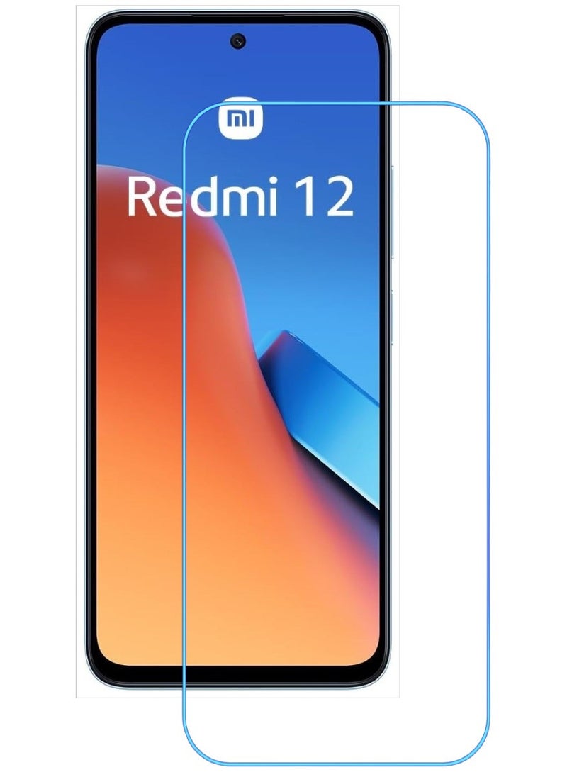 ACLIX Antistatic ESD Dustproof Premium Quality High Definition Clear Tempered Glass Screen Protector Designed For Xiaomi Redmi 12 - Image 1