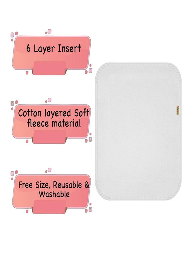 حفاضات دمبلدو القماشية الممتازة مع حشوة قطنية (عبوة من 3 قطع) | ناعمة ولطيفة | تسمح بمرور الهواء | أزرار كبس قابلة للتعديل | مناسبة للارتداء طوال اليوم | من 3 أشهر إلى 3 سنوات | مناسبة للأطفال من الجنسين - Image 2