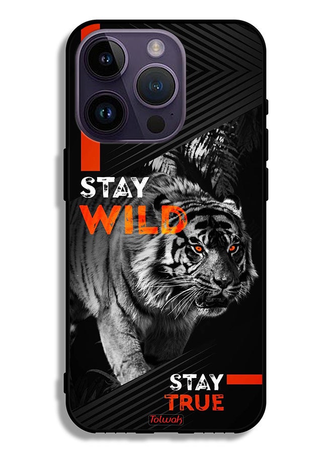 Tolwak Apple iPhone 14 Pro Protective Case Stay Wild Stay True  - Image 2