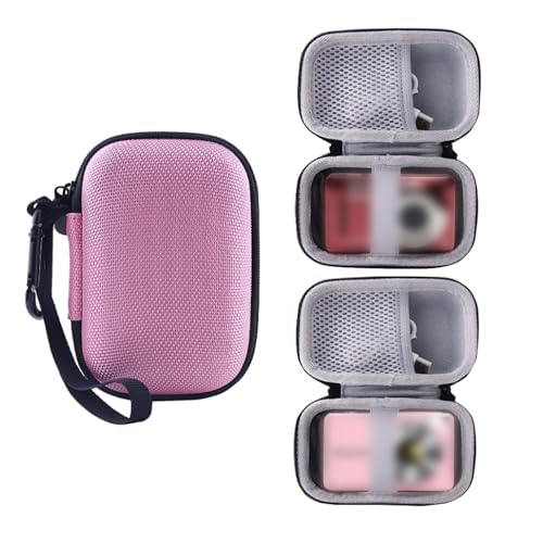 WERJIA Kids Camera Case for Lecran/Kodak PIXPRO Friendly Zoom FZ55/FZ53/ FZ43/FZ45 Digital Camera and More Brands Kids Camera (Pink) - Image 1
