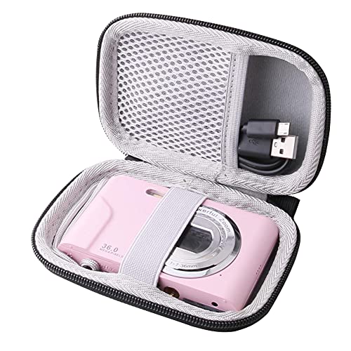 WERJIA Kids Camera Case for Lecran/Kodak PIXPRO Friendly Zoom FZ55/FZ53/ FZ43/FZ45 Digital Camera and More Brands Kids Camera (Pink) - Image 5
