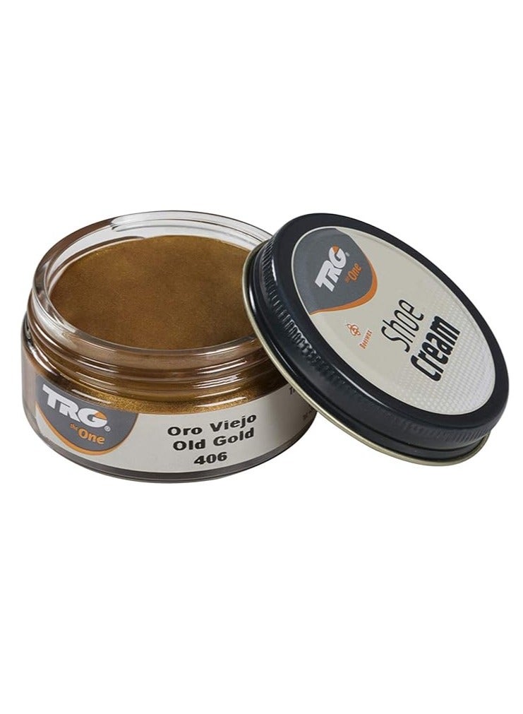 TRG Metallic Shoe Cream # 406 Old Gold 50ml - Image 1
