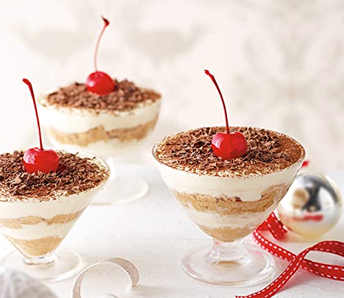 IcyFlame Designer Crystal Clear Glass for Ice Cream Sundaes or Dessert Set of 6 PCs H301Clear - Image 2
