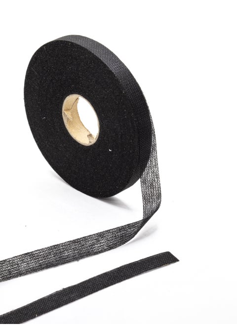 15mm Interlining - with Thread - 73 Meter Roll - Black