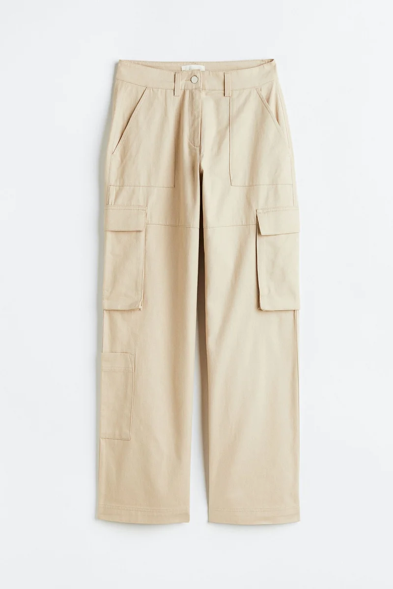 H&M Straight cargo trousers