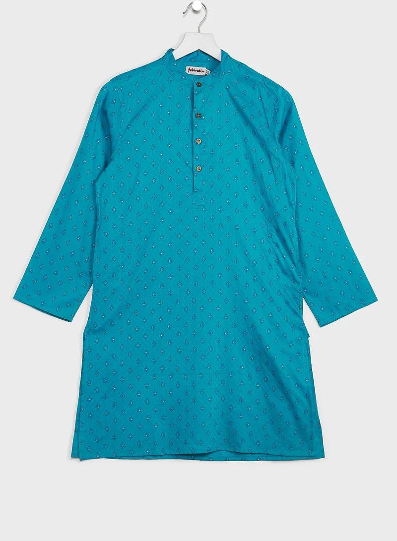 Fabindia Kids Printed Long Kurta
