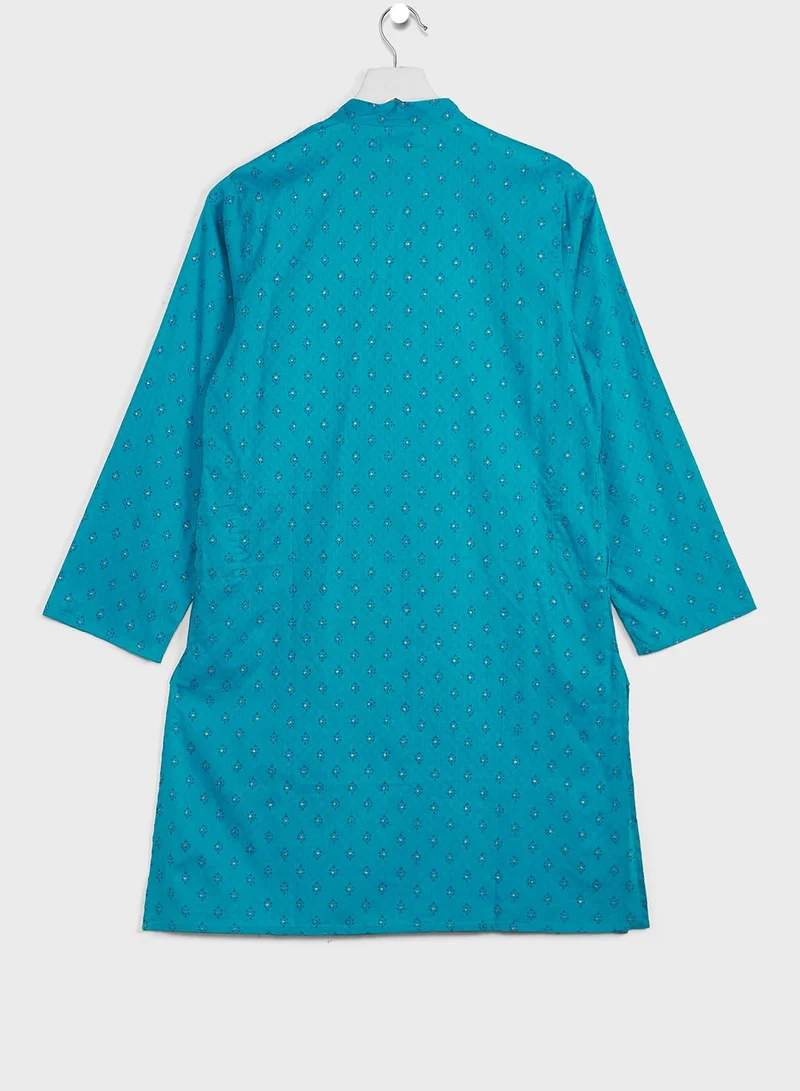 Fabindia Kids Printed Long Kurta