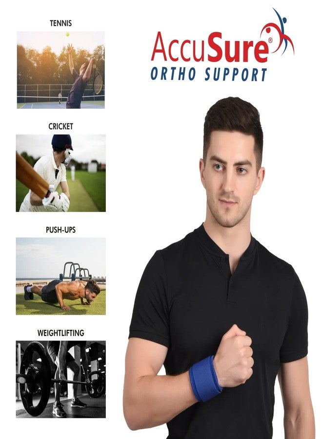 AccuSure Neoprene Fitness Exercise Wrist Wrap Bands, Wrist Support for Gym, Sports For Men & Women - Image 5