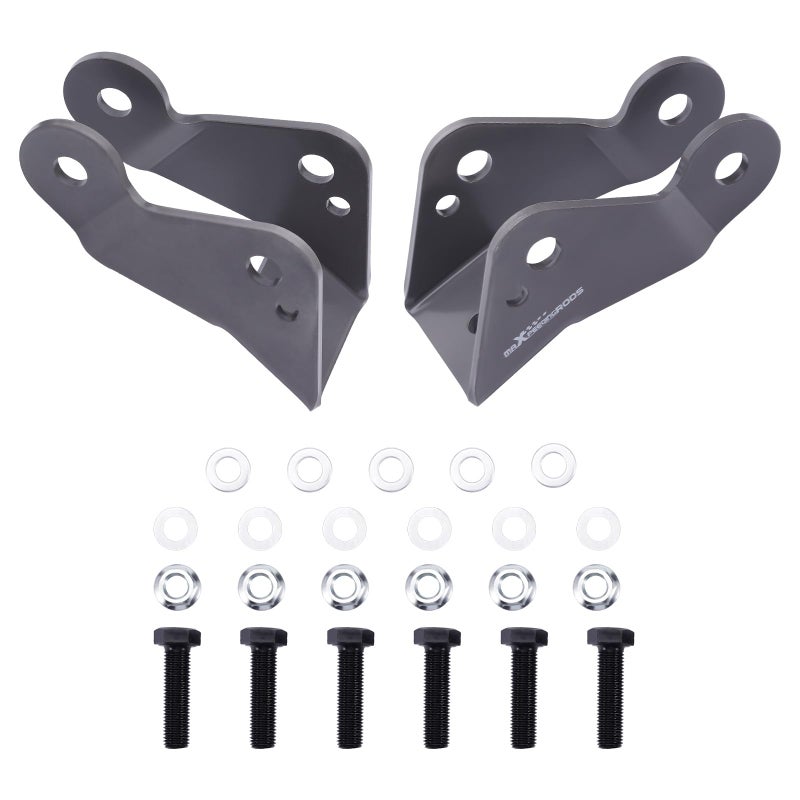 Tuningsworld 3 5 Shock Extenders for Chevy Silverado C1500 for GMC Sierra C1500 2WD 19881998 Rear Shocks Drop Lowering Extension Brackets