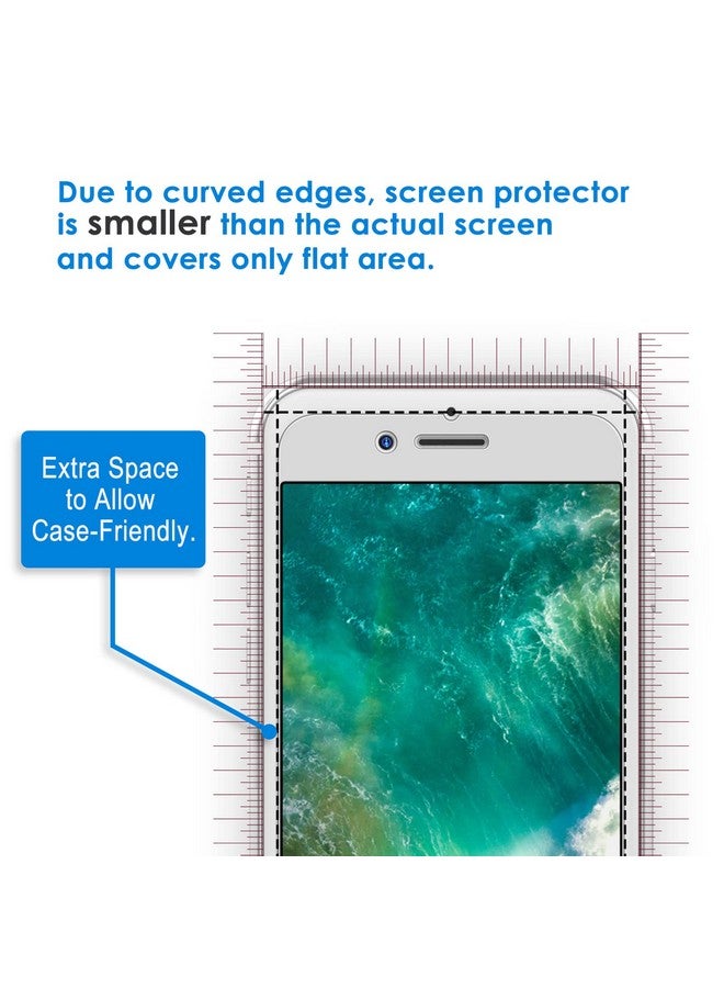 Jetech Screen Protector For Iphone 8 Plus And Iphone 7 Plus 5.5 Inch Tempered Glass Film 2 Pack - Image 3