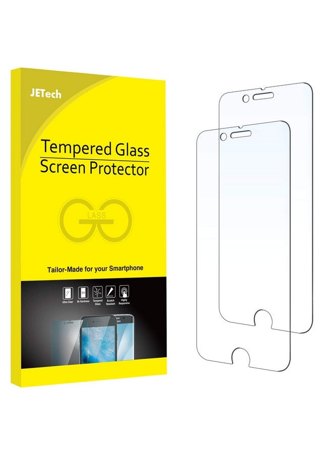 Jetech Screen Protector For Iphone 8 Plus And Iphone 7 Plus 5.5 Inch Tempered Glass Film 2 Pack - Image 1