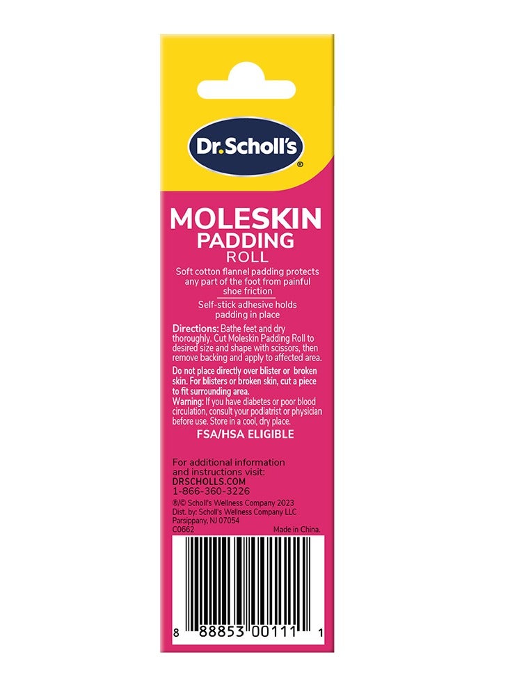 Dr. Scholl's Moleskin Padding Roll, 24" X 4 5/8" - Image 3