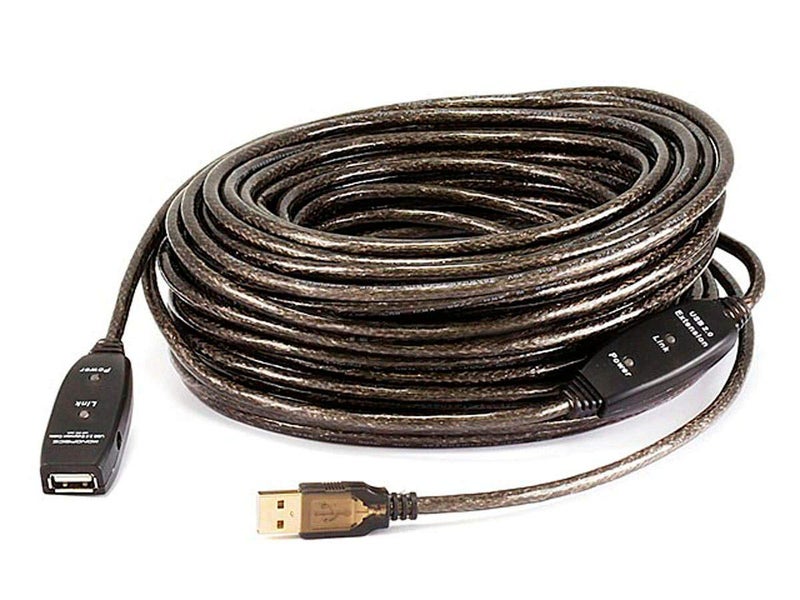 Monoprice 82ft 25M USB 20 A Male to A Female Active Extension Repeater Cable Kinect PS3 Move Compatible Extension - Image 2