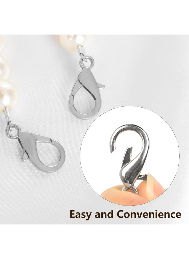M10M15 Purse Replacement Chain Preal Bean Handle with Clasps for Top-Handle Shoulder Hobo Crossbody Bag Gold/Silver Clasp (23.6in)  - Image 5