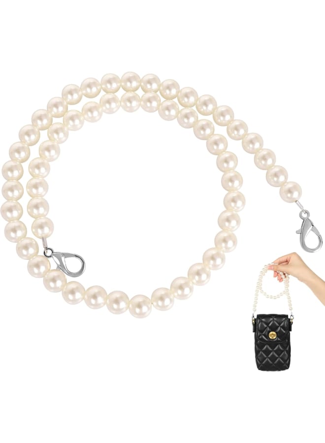 M10M15 Purse Replacement Chain Preal Bean Handle with Clasps for Top-Handle Shoulder Hobo Crossbody Bag Gold/Silver Clasp (23.6in)  - Image 1