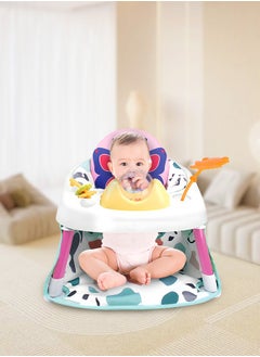 Soft Touch Portable Baby Sitting Support Baby Play Sit Me Up Floor Seat with Developmental Toys Activity Center Sit Up Infant Feeding Playing Learning Chair Baby Seat  - Image 3