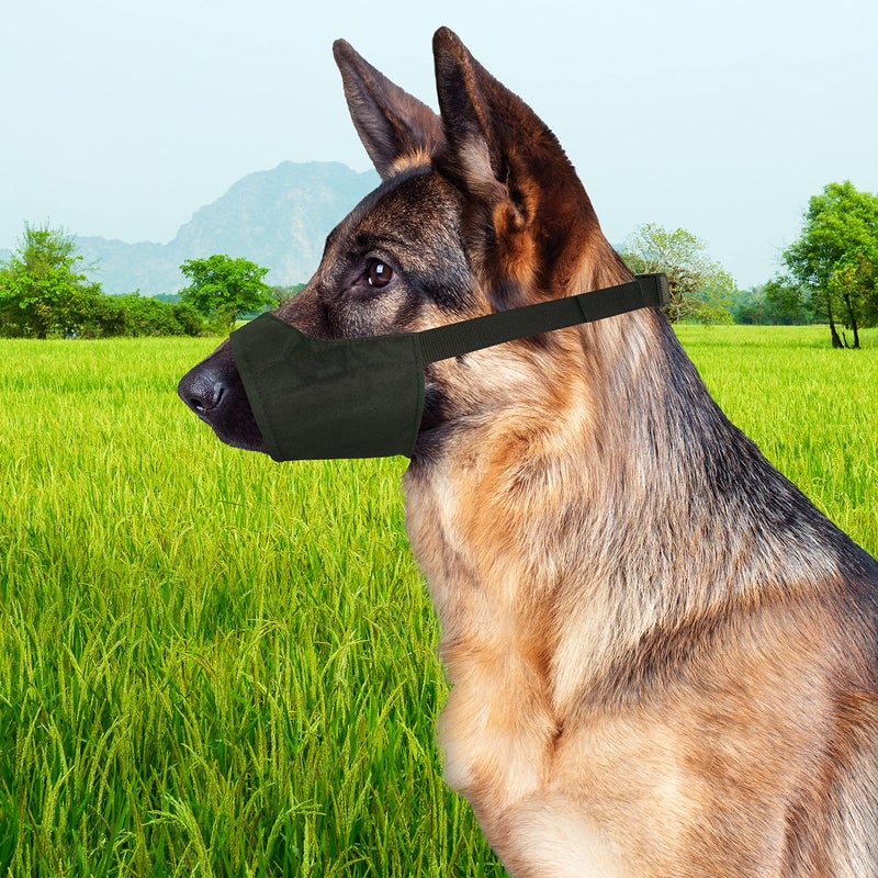 Four Paws Walk-About Quick-Fit Adjustable Dog Muzzle for Medium Dogs, Washable & Breathable, Black, 1 Count - Image 5