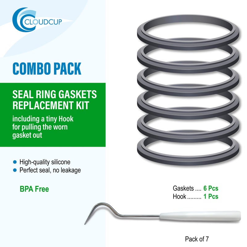 CloudCUP Gasket Replacement Rubber Ring Seal Rings Gaskets Part for Nutribullet Replacement Parts Accessories Blender 900 Series 600W and 900W - Image 2