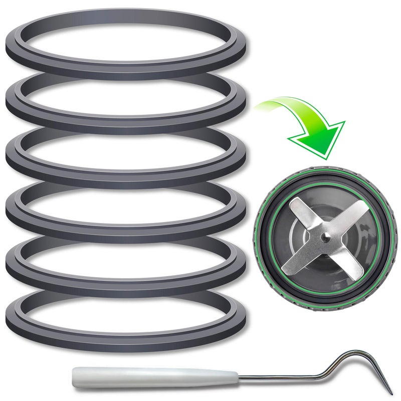 CloudCUP Gasket Replacement Rubber Ring Seal Rings Gaskets Part for Nutribullet Replacement Parts Accessories Blender 900 Series 600W and 900W - Image 1