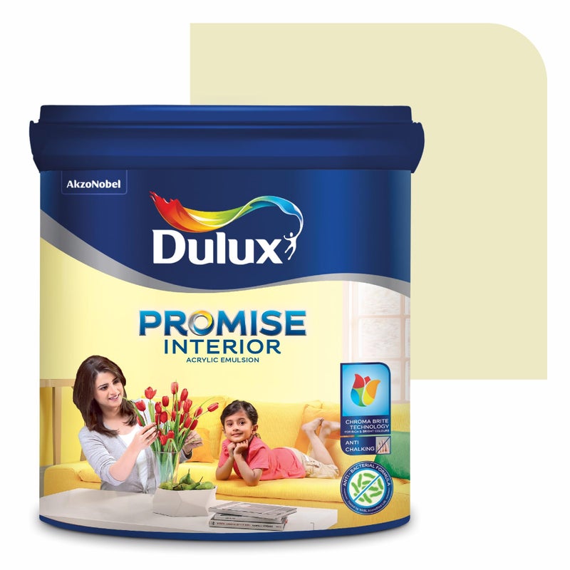 Dulux Promise Interior Emulsion Paint (1L, Spring Thaw) | Wall paint with Chroma Brite Technology for brighter longer-lasting colors | Rich finish | Anti-chalk | Water-based | 3-year warranty - Image 4