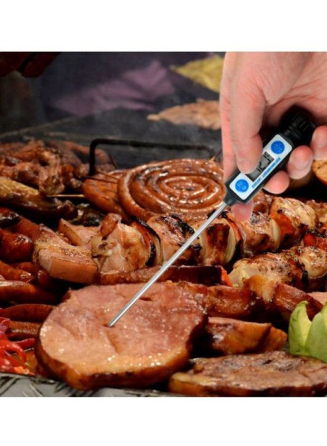 إسكدنيا طقم مكون من مقياس حرارة رقمي للطعام مع أنبوب وبطارية من 3 قطع أسود - Image 4