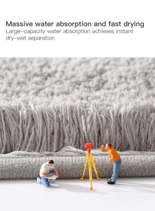 Sharpdo 3-Piece Bathroom Anti-slip Floor Mat Toilet Mat Set - Image 2