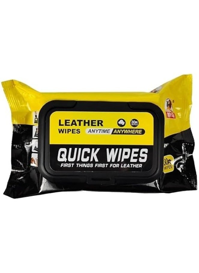 MIRFA Multipurpose Leather Cleaning Wipes (Pack of 30)  - Image 1