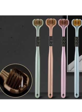 4 PCS Of 3 Sided Toothbrush Great Angle Bristles Clean Each Tooth, Soft and Gentle - pzsku/Z1247313C2C20BD6D4658Z/45/_/1733387040/6a6cfbe3-dc0e-47d3-b430-a93a356a2045