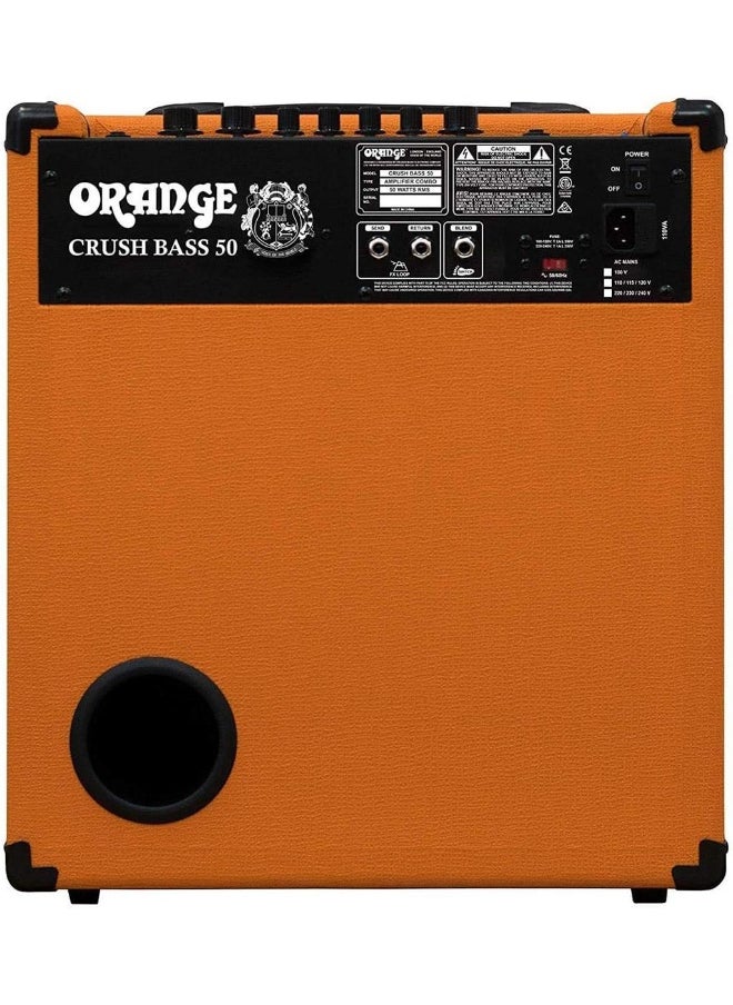 Orange Orange Crush Bass 50 50W 12" Bass Guitar Amplifier and Speaker Combo  - Image 2