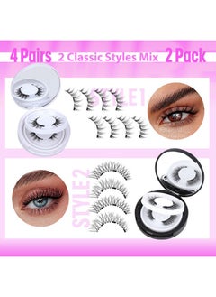 Ic Eyelashes Natural Look Clear Band Wispy Magnetic Lashes With Applicator Reusable Magnetic Eyelashes No Glue Needed Magnetic Lashes Without Eyeliner False Eyelashes 4 Pairs 2 Pack By Jimire - pzsku/Z1247362E907232D59FDFZ/45/_/1734437716/34843742-cc39-47bf-8afe-d427f50283ec