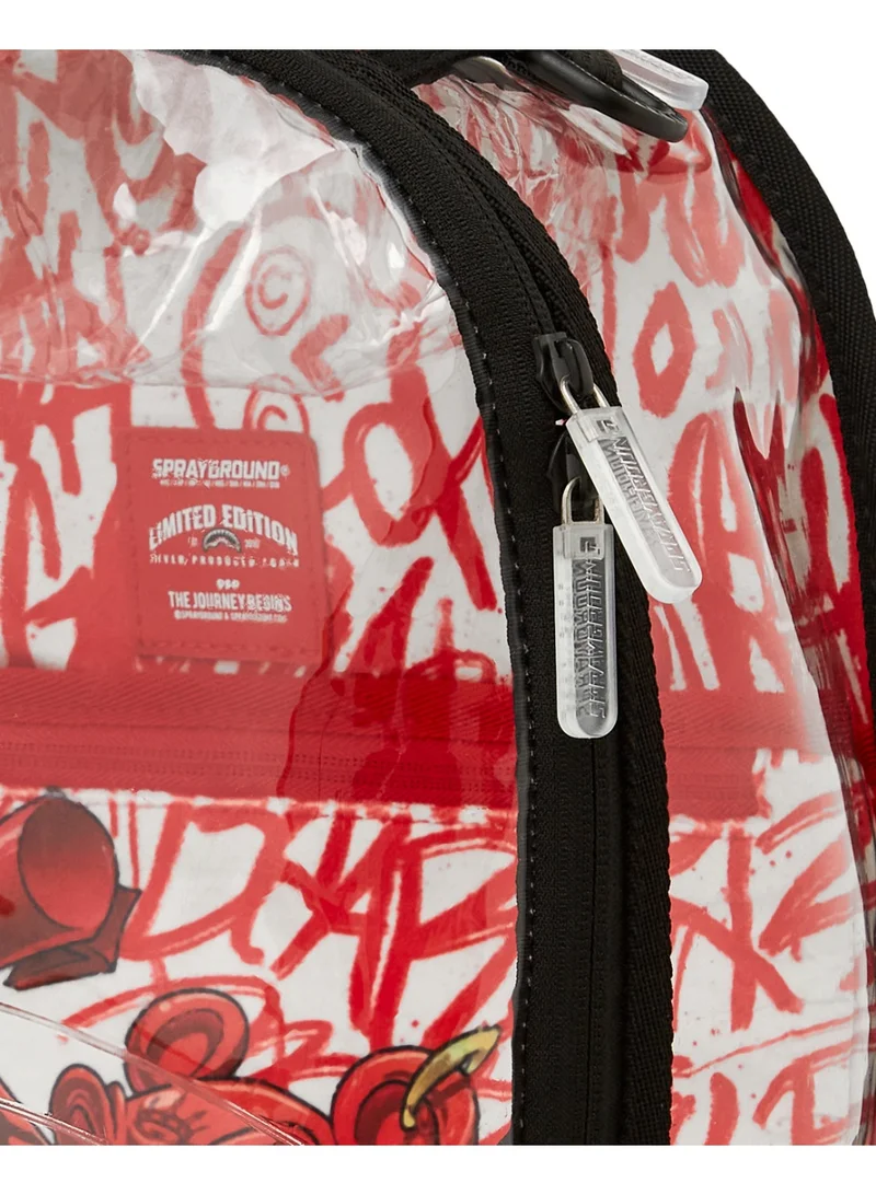 SPRAYGROUND PARTIAL CLEAR DIABLO VANDAL DLX BACKPACK