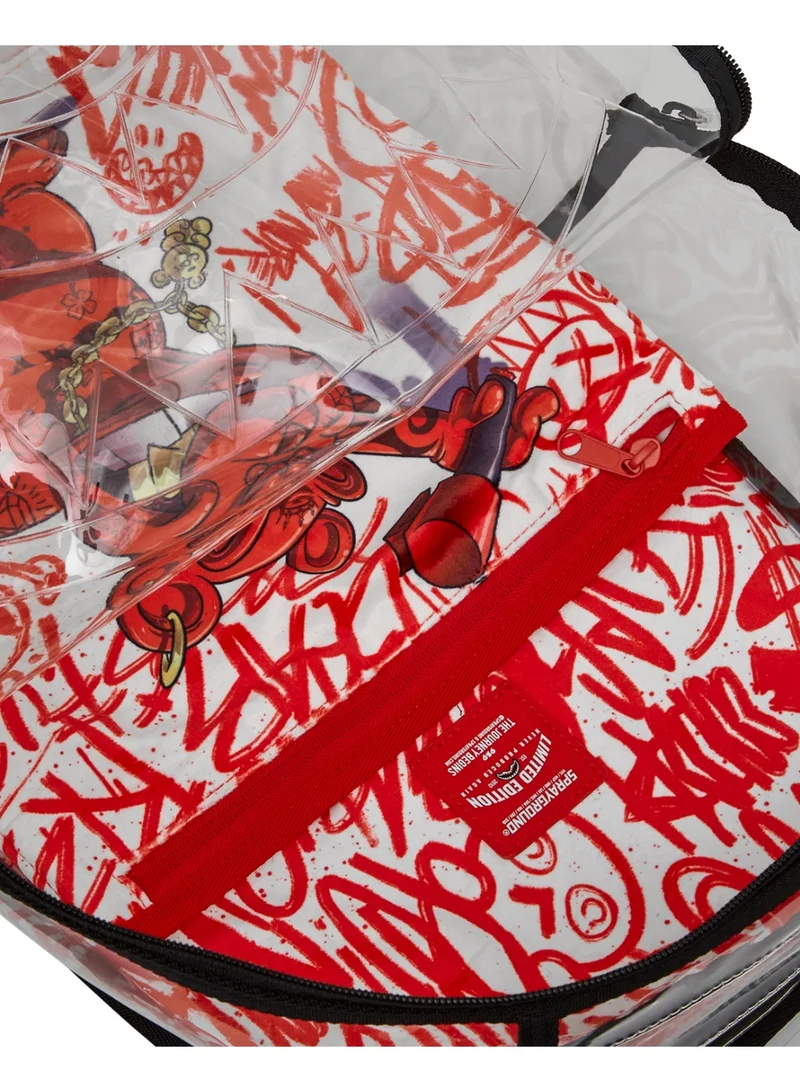SPRAYGROUND PARTIAL CLEAR DIABLO VANDAL DLX BACKPACK