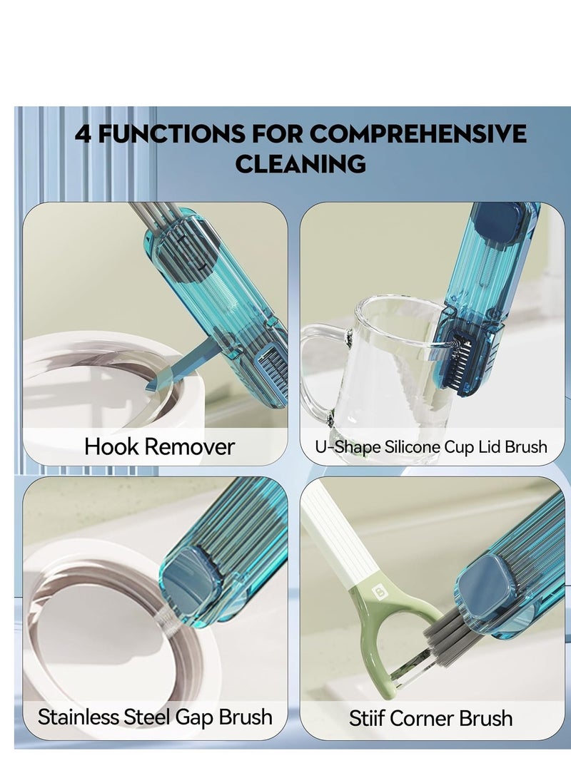 general 4 in 1 Cup Lid Gap Cleaning Brush, Multifunctional Insulation Bottle Cleaning Tools, Mutipurpose Tiny Silicone Cup Holder Cleaner, Home Kitchen Cleaning Tools - Image 5