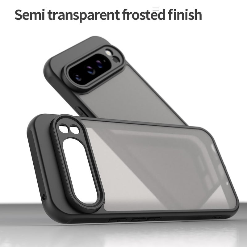 HuHa Protective Cover For Google Pixel 9 Pro XL Fan Dun Series TPU Hybrid PC Frosted Phone Case(Black) - Image 4