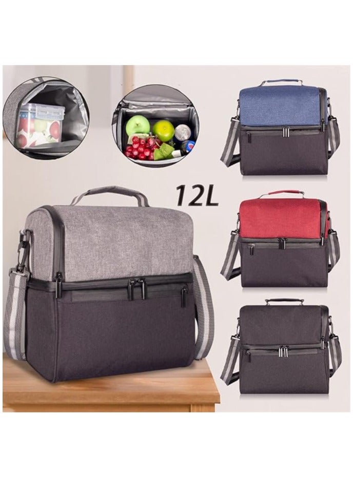 RANK Canvas Bag For Keeping and Transporting Coffee Tools ((Grey / Black )) - Image 2