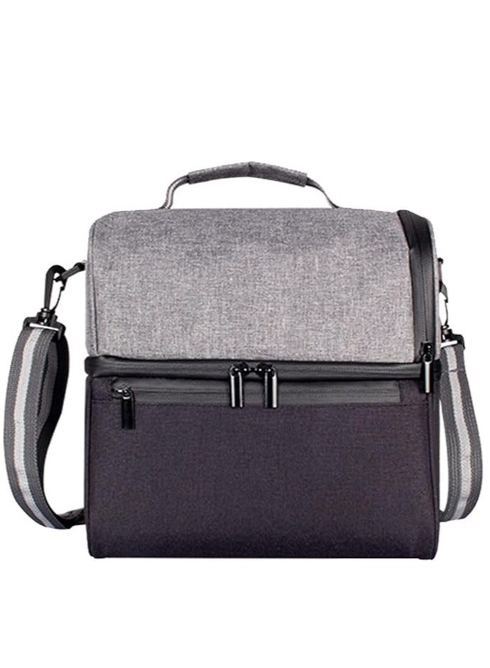 RANK Canvas Bag For Keeping and Transporting Coffee Tools ((Grey / Black )) - Image 1