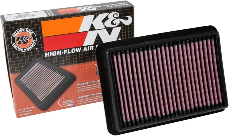 K&N High-Flow Engine Air Filter for 2017-2019 Honda Civic Type R - Reusable and Washable - Image 1