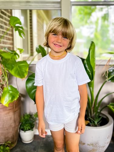 City Threads Boys Boxer Briefs 3-Pack Made in USA, Underwear for Sensitive Skin, Cotton/Poly Soft & Breathable Kids Underwear (Whites, 7) - Image 2