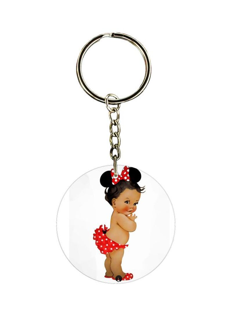 RKN Baby Doll Printed Dual Sided Keychain