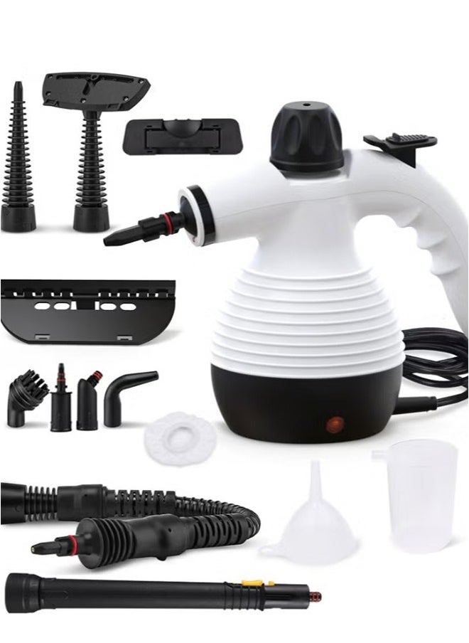 Handheld Steam Cleaner, Steamer for Cleaning, Multipurpose Portable Steam Cleaners for Home Use with Safety Lock and 13 Accessory Kit to Remove Grime,Grease,and More