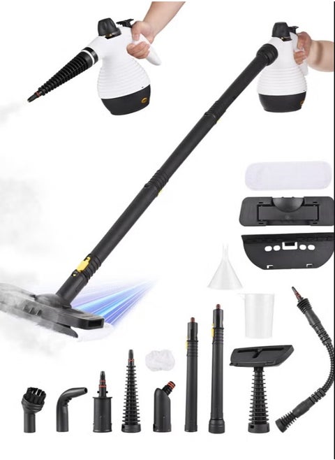 Handheld Steam Cleaner, Steamer for Cleaning, Multipurpose Portable Steam Cleaners for Home Use with Safety Lock and 13 Accessory Kit to Remove Grime,Grease,and More