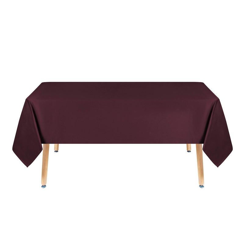 Obstal Obstal 210GSM Rectangle Burgundy Tablecloth  Christmas Decorations Table Cloth Waterproof  Table Cover Protector for Holiday Party Use (Burgundy 60 x 102 Inch)  - Image 4