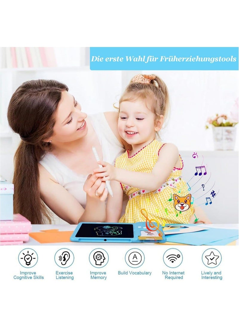 Generic - 2 in 1 drawing and reading flashcards tablet Rich content designed to teach your child to read and listen - Image 1